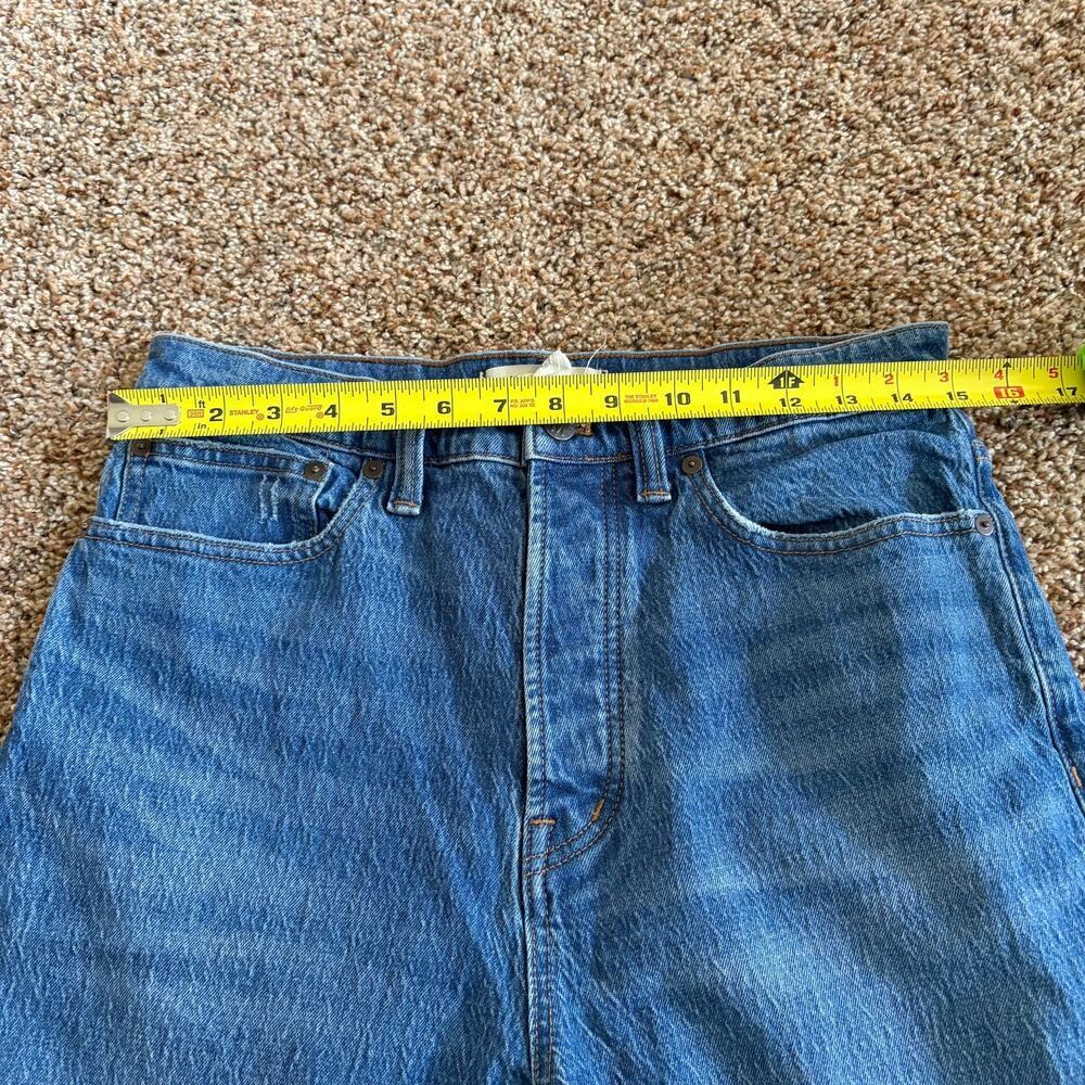 Madewell The Perfect Vintage Jean Blue High Rise Tapered Raw Hem Denim 31 - Picture 6 of 10